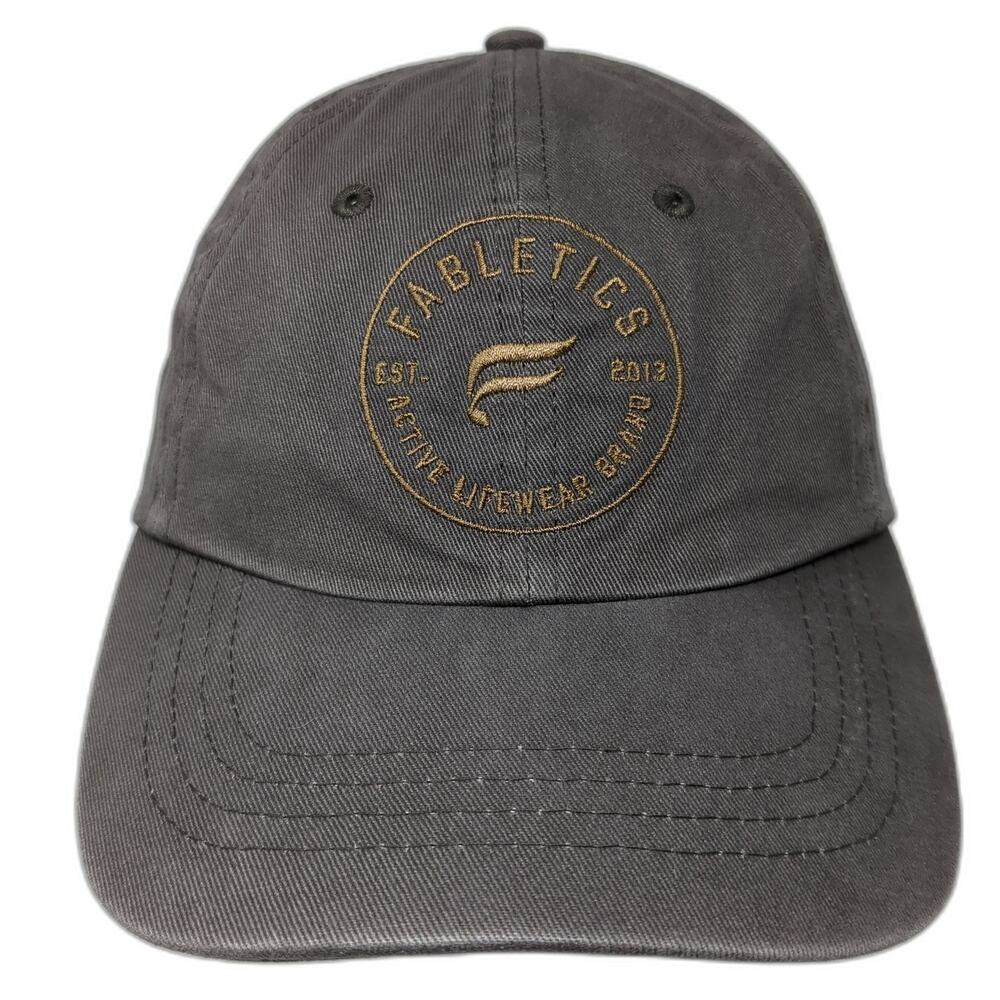 Fabletics Slideback Hat Gray One Size Adjustable Embroidered Outdoor